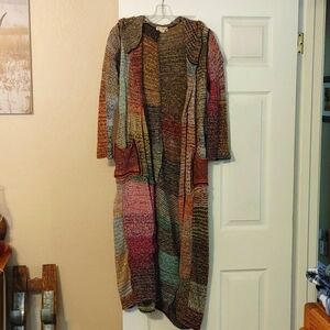 Multi color Sweater coat